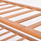2X 4 Tier Bamboo Shoe Rack Shoes Organizer Storage Shelves Stand Shelf