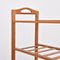 2X 4 Tier Bamboo Shoe Rack Shoes Organizer Storage Shelves Stand Shelf