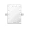 Hollywood Wall Mirror Makeup Mirror With Light Vanity 12 Led Bulbs
