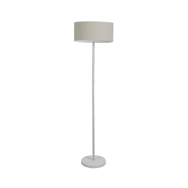 Modern Led Floor Lamp Stand Decoration Indoor Classic Linen Fabric