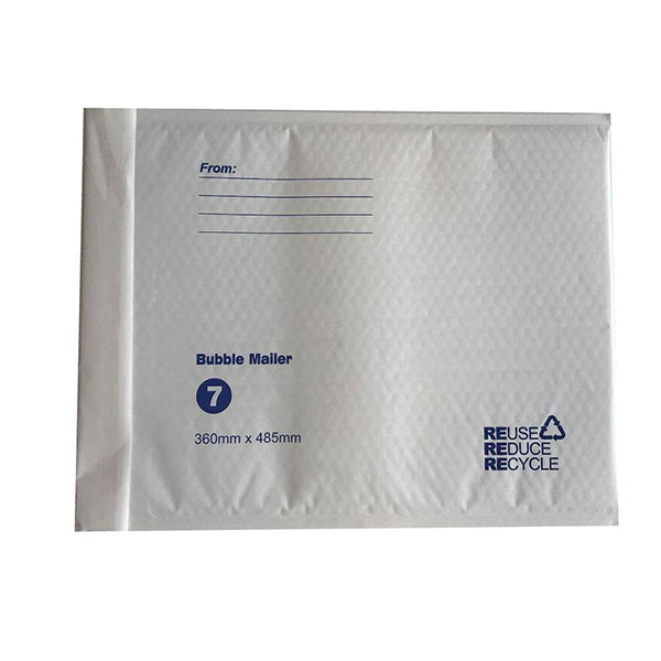 50X Tempest 360X485Mm Bubble Mailers White Padded Eco Mail Envelopes