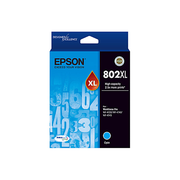 Epson 802 Cyan Xl Ink Cart
