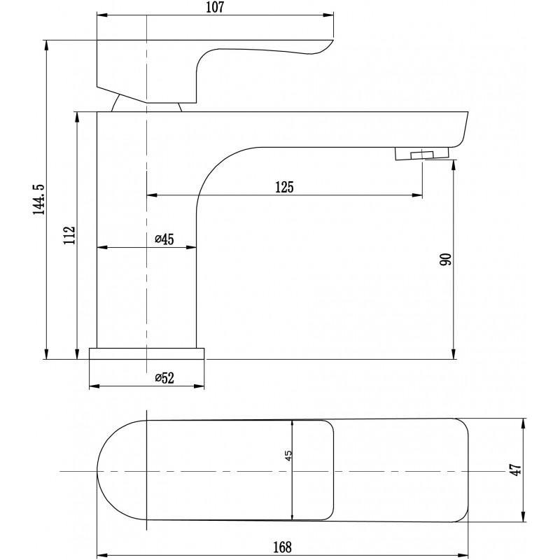 Nero Black Basin Mixer