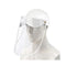 Outdoor Hat Anti Fog Dust Saliva Cap Face Shield Cover Adult White