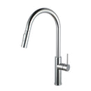 Euro Round Chrome 360 Degree Swivel Pull Out Kitchen Mixer Tap Sprayer