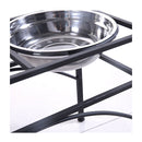 Pawz Dual Elevated Raised Pet Dog Puppy Feeder Bowl Stainless Steel Food Water Stand