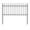 Garden Fence With Spear Top Steel 170 Cm Black