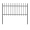 Garden Fence With Spear Top Steel 170 Cm Black