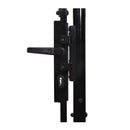 Fence Gate Single Door With Spike Top Steel 100 X 170 Cm Black