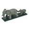 Figurine Elephants Grey And Black