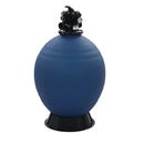 Pool Sand Filter With 6 Position Valve Blue 660 Mm