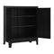 Filing Cabinet Industrial Black 90X40X100 Cm Steel