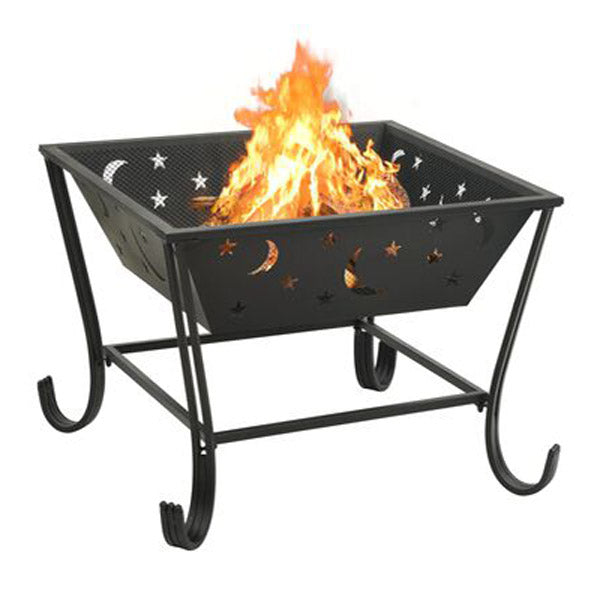 Fire Pit With Poker 62 Cm Xxl Steel