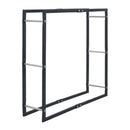 Firewood Rack Black 100X25X100 Cm Steel