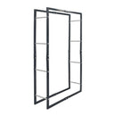 Firewood Rack Black 80X25X150 Cm Steel