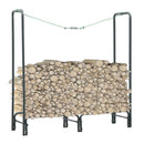 Firewood Rack Anthracite 120X35X120 Cm Steel