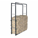 Firewood Rack Black 80X25X150 Cm Steel