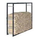Firewood Rack Black 100X25X100 Cm Steel