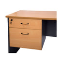 Fixed Under Desk Pedestal Beech And Ironstone 465X447X454Mm