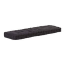 Pallet Floor Cushions 2 Pcs Cotton Black