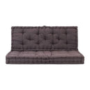 Pallet Floor Cushions 2 Pcs Cotton Anthracite