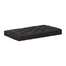 Pallet Floor Cushions 2 Pcs Cotton Black