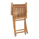 Folding Garden Chairs 2 Pcs Solid Teak Wood 56X58X88 Cm
