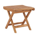 Folding Footrest Solid Teak Wood
