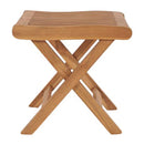 Folding Footrest Solid Teak Wood