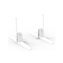 Pair Of Powder Coated Free Standing Feet For Screens 505X125X66Mm