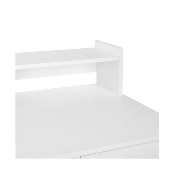 Office Computer Desk With Storage - White