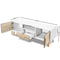 120cm Wooden Entertainment Unit - White & Wood