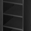 Black 2 Doors Shoe Cabinet Storage Cupboard