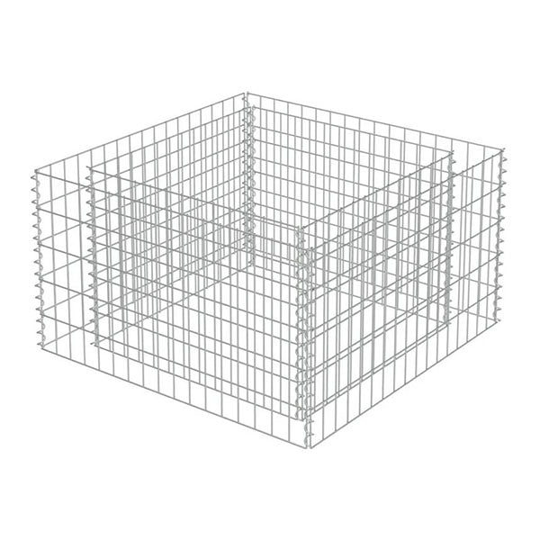 Gabion Raised Bed Galvanised Steel 90X90X50 Cm