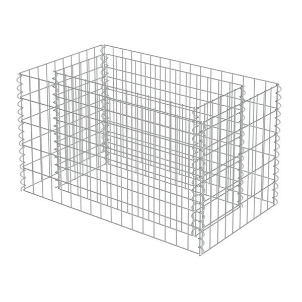 Gabion Raised Bed Galvanised Steel 90X50X50 Cm