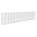Gabion Wall With Covers Galvanised Steel 900X50X200 Cm