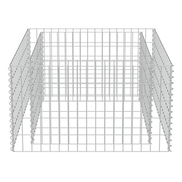 Gabion Raised Bed Galvanised Steel 90X90X50 Cm