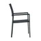 Garden Chairs 4 Pcs Black Plastic Rattan Look