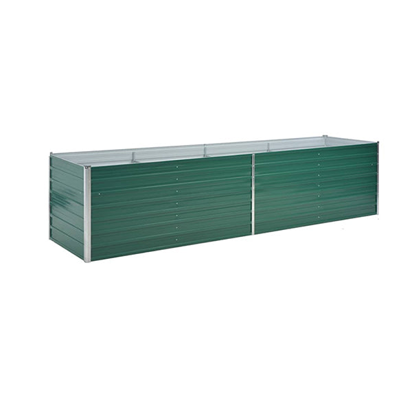 Garden Planter Galvanized Steel 320X80X77 Cm