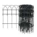 Garden Border Fence Powder Coated Iron 25 M