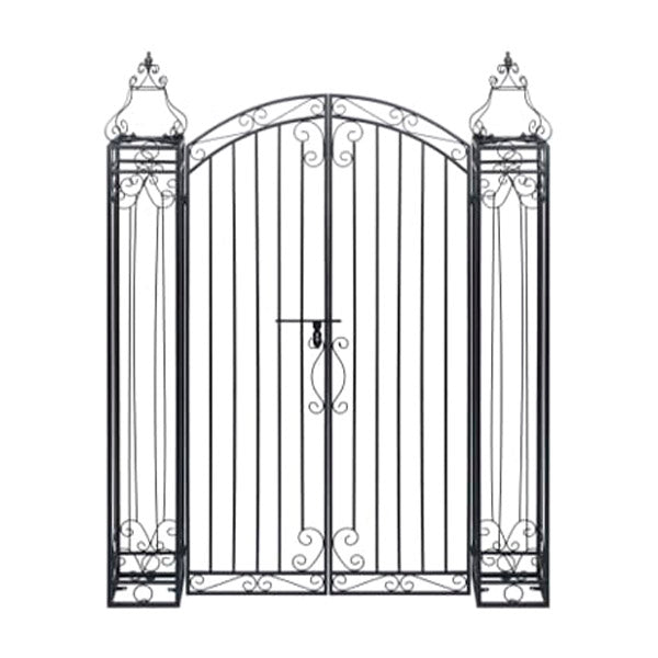 Ornamental Garden Gate Wrought Iron 160 Cm