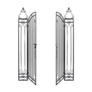 Ornamental Garden Gate Wrought Iron 160 Cm