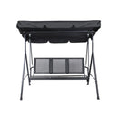 Swing Chair Outdoor Furniture Hanging Hammock Canopy Lounger Black