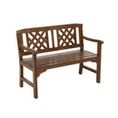 Wooden Garden Bench 2 Seat Patio Furniture Timber Outdoor Lounge Chair
