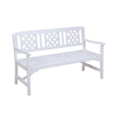 Wooden Garden Bench 3 Seat Patio Furniture Timber Outdoor Lounge Chair