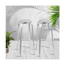 2X Outdoor Bar Stools Patio Furniture Indoor Bistro Kitchen Aluminum