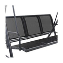 Swing Chair Outdoor Furniture Hanging Hammock Canopy Lounger Black