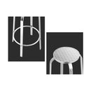 2X Outdoor Bar Stools Patio Furniture Indoor Bistro Kitchen Aluminum