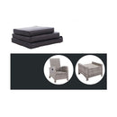 Recliner Chair Sun Lounge Wicker Outdoor Furniture Garden Ottoman