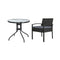 Outdoor Furniture Dining Wicker Garden Patio Cushion 3Pcs Cafe Bar Set